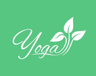 Yoga vektör simgesi.