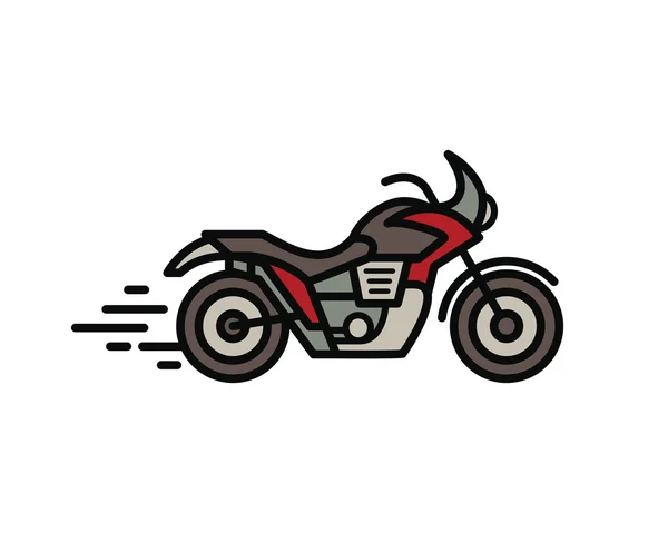Une moto. Icône vectorielle . — Image vectorielle