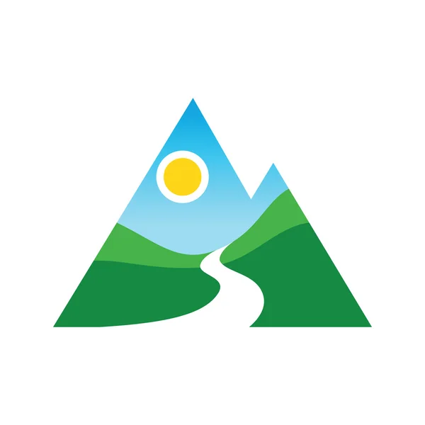 Mountains vector icon. — Stock Vector