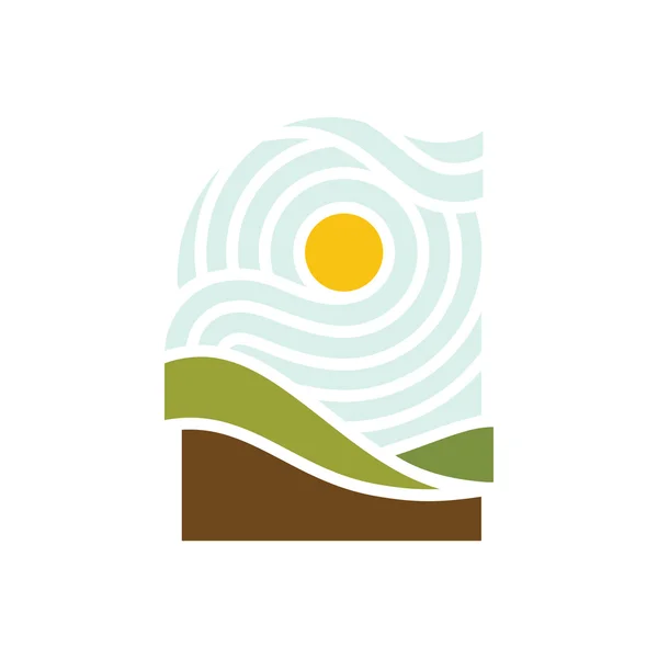 Paisaje Vector Icono . — Vector de stock