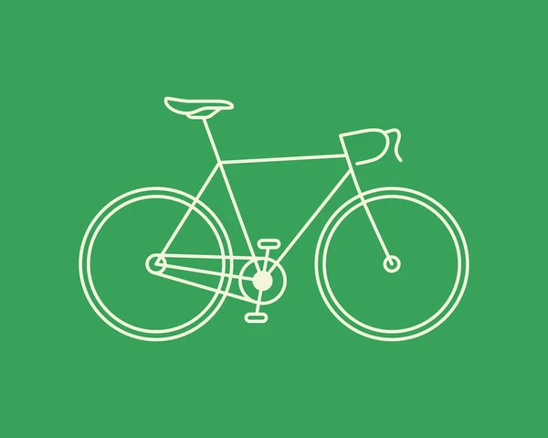 様式化された道路の自転車. — ストックベクタ