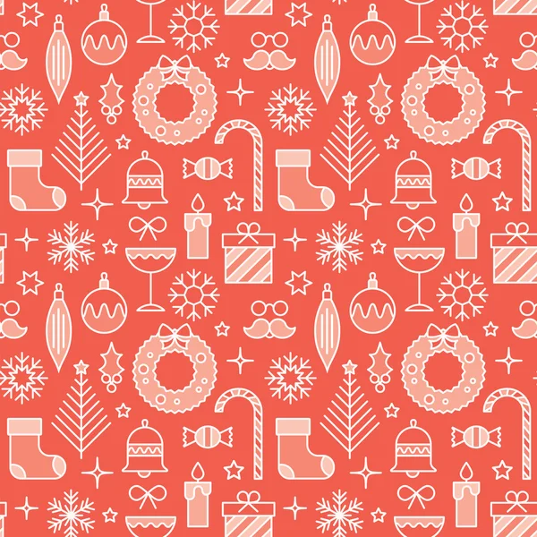 Modèle sans couture pour les événements de Noël et du Nouvel An . — Image vectorielle