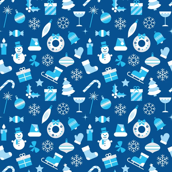 Seamless pattern for Christmas and New Year events. — Stock Vector