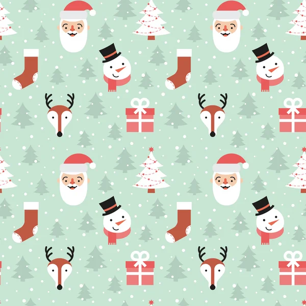 Seamless Christmas pattern. — Stock Vector