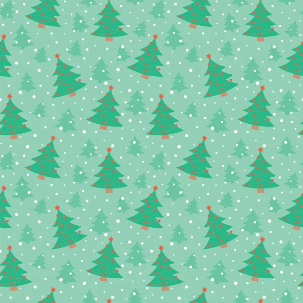 Seamless pattern of christmas tree. — Stock Vector