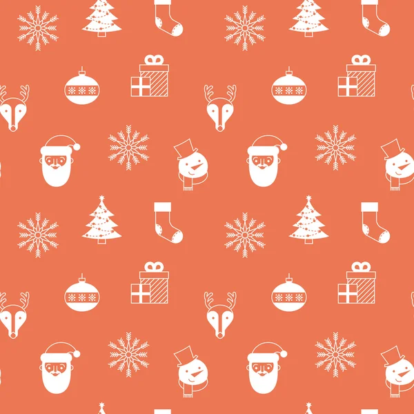 Seamless Christmas pattern. — Stock Vector