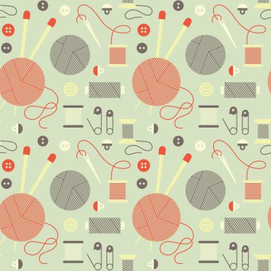 İğne işi aksesuarlar ile Seamless Modeli.