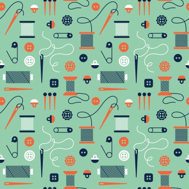 Seamless modeli nesnelerini dikiş ve iğne işi ile.