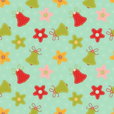 Renkli Noel seamless modeli needlecraft süslemeleri ile.