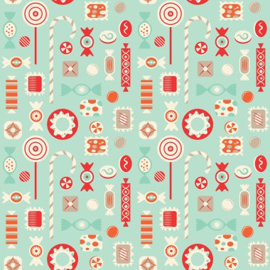 Şekerler seamless modeli.