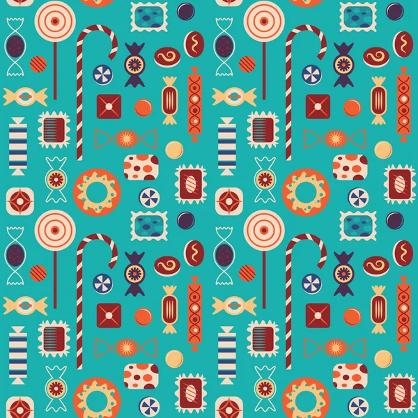 Sweets seamless pattern. — Stock Vector