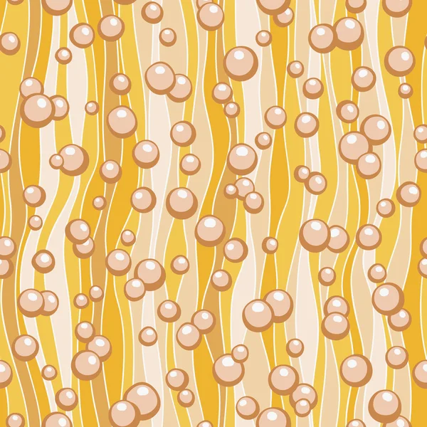 Nahtlose abstrakte Muster mit Blasen und Wellen. — Stockvektor