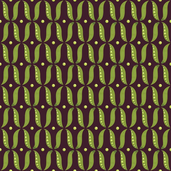 Pois verts motif sans couture . — Image vectorielle