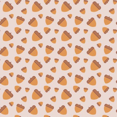 Meşe palamudu seamless modeli.