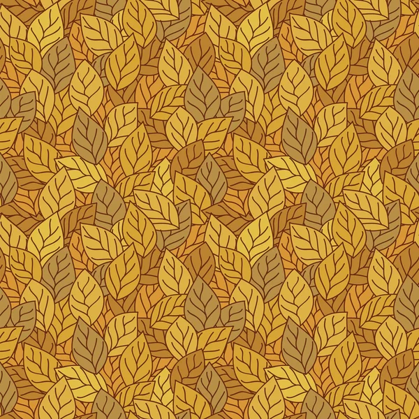 Buntes nahtloses Muster mit Herbstblättern. — Stockvektor