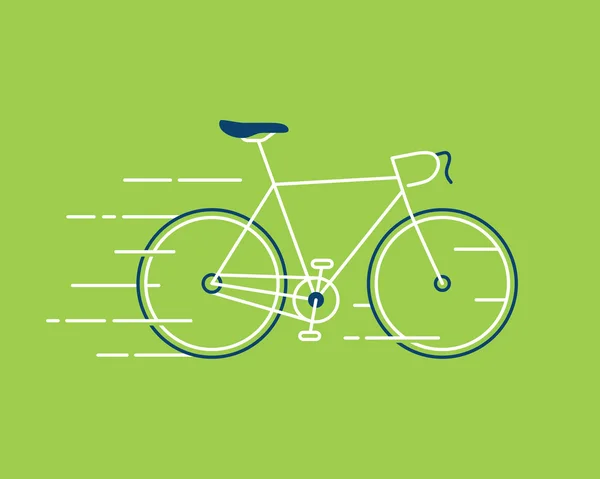 Gestileerde racefiets. Vectorillustratie. — Stockvector