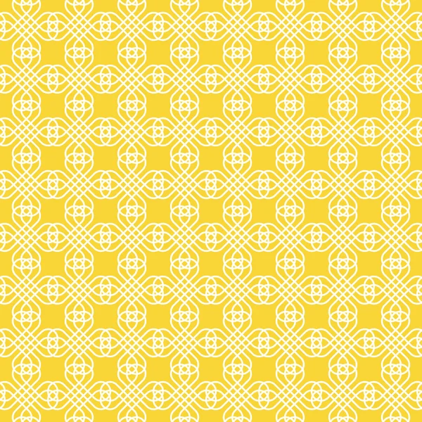 Geometric pattern on yellow background. — Stock Vector