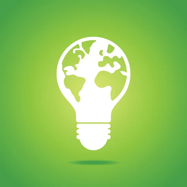 Groene energie pictogram. — Stockvector