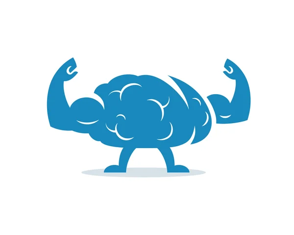 Entrena tu cerebro. Ilustración vectorial . — Vector de stock