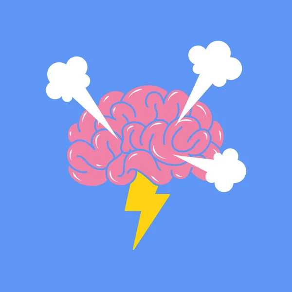 Icono abstracto de la idea creativa de lluvia de ideas . — Vector de stock