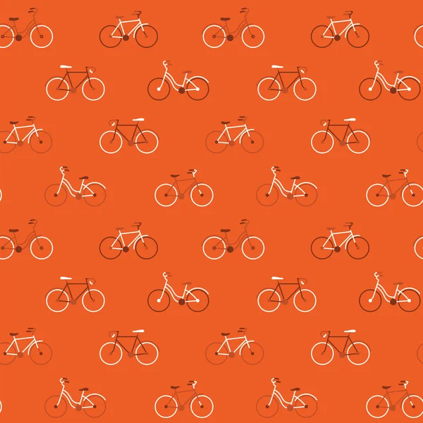 Patrón de bicicleta sin costura . — Vector de stock