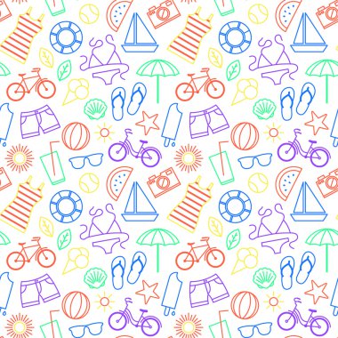 Yaz sembolleri ile Seamless Modeli.