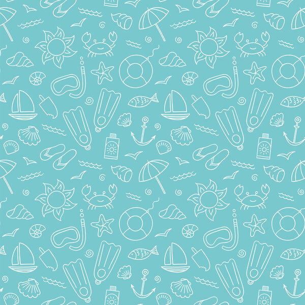 Бесшовный морской узор
.