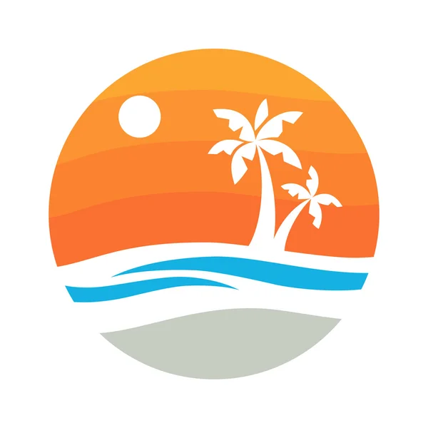 Icono de verano. — Vector de stock