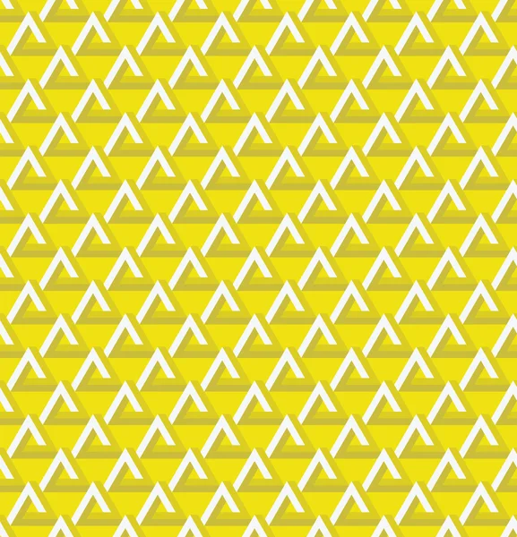 Triangolo giallo modello senza cuciture . — Vettoriale Stock