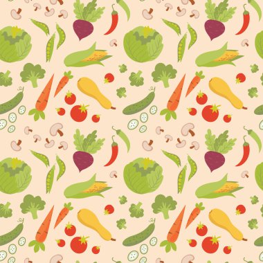 kesintisiz sebze desen.