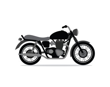 motosiklet. vektör çizim.