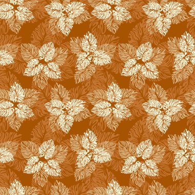 Dikişsiz yaprağı deseni.