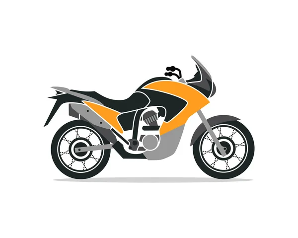 Une moto. Illustration vectorielle . — Image vectorielle