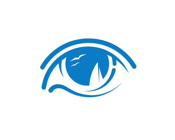 Eye and ship. Creative icon. — Stock Vector