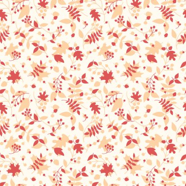 sonbaharda çiçek seamless modeli.