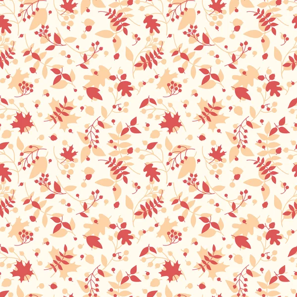 Herbst florales nahtloses Muster. — Stockvektor