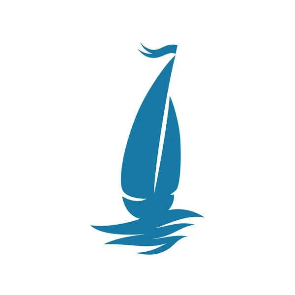 Yacht vektor icon. — Stock vektor