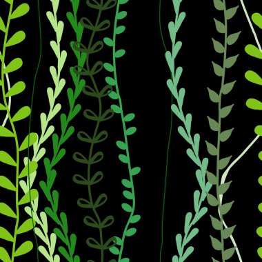 Yeşil çimen sapları paterni