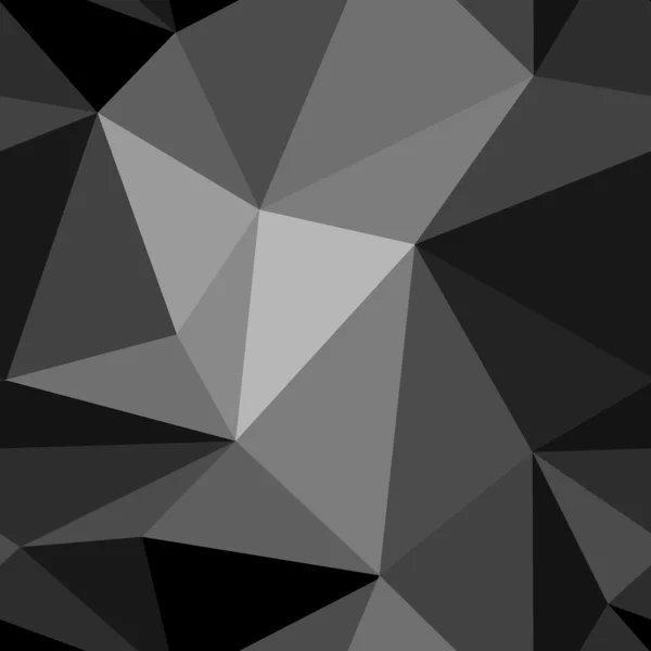 Zwart-wit abstracte achtergrond polygon — Stockvector