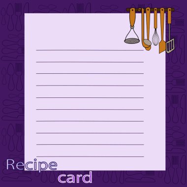 Tarifi boş. vektör çizim