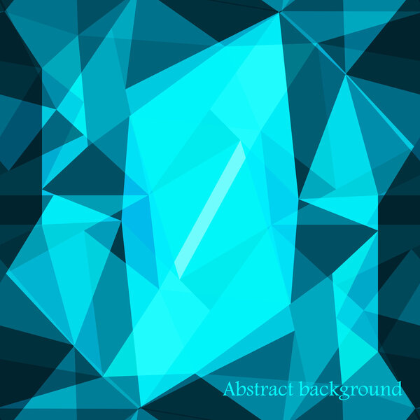 Blue abstract background polygon