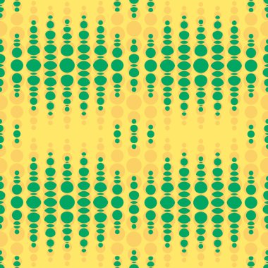 Kesintisiz geometrik desen. Dikey dalgalı noktalar. Vektör yinelenen