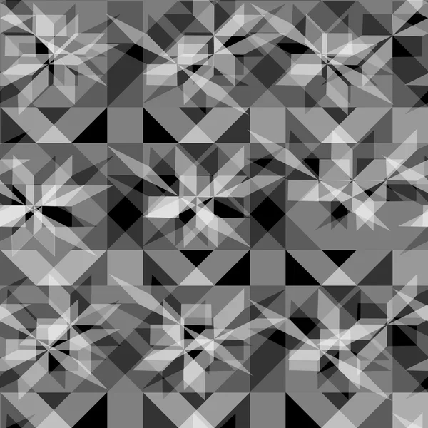 Varrat nélküli absztrakt geometriai mintázat. mozaik dekoratív háttere — Stock Vector