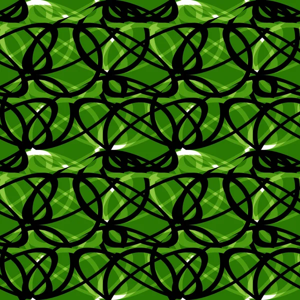 Mosaïque cercles entrecoupés motif sans couture — Image vectorielle