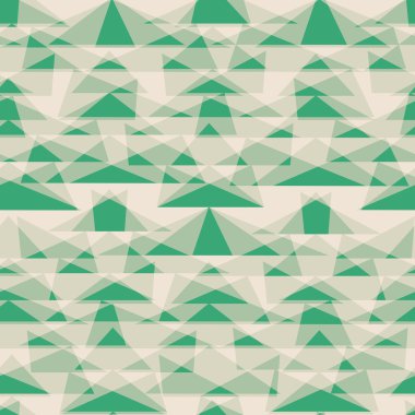 yeşil ve gri üçgen doku Dikişsiz desen arka plan