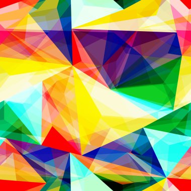 Dikişsiz üçgen desen. vektör arka plan. geometrik soyut