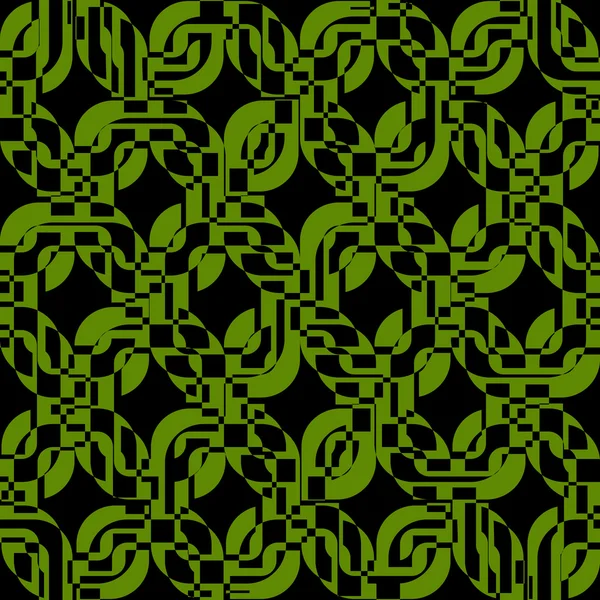 Rectángulos verdes textura sin costura patrón de fondo — Vector de stock