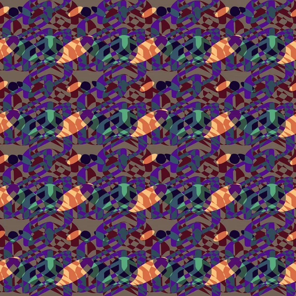Durchbrochenes Mosaik nahtloses Muster — Stockvektor