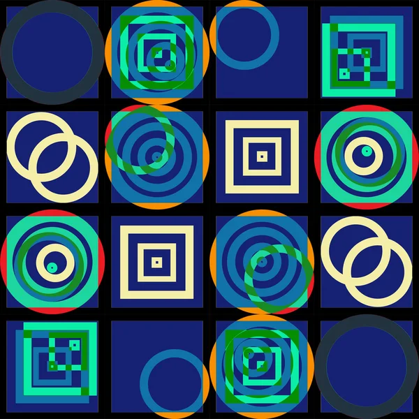 Цветные квадраты текстуры бесшовный фон шаблона — стоковый вектор