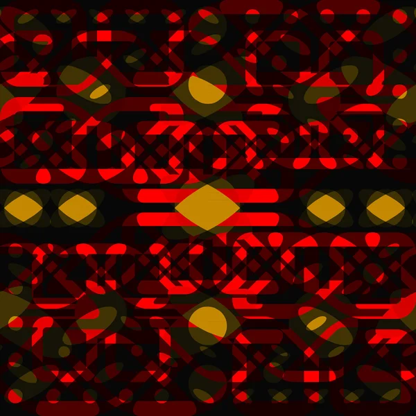 Överlappande mosaik seamless mönster — Stock vektor